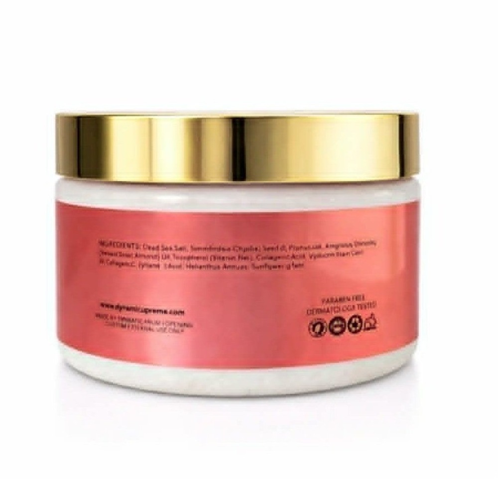 New Dynamic Gemstone Rose Quartz Salt Luxury Spa Scrub Exfoliator - Picture 2 of 2